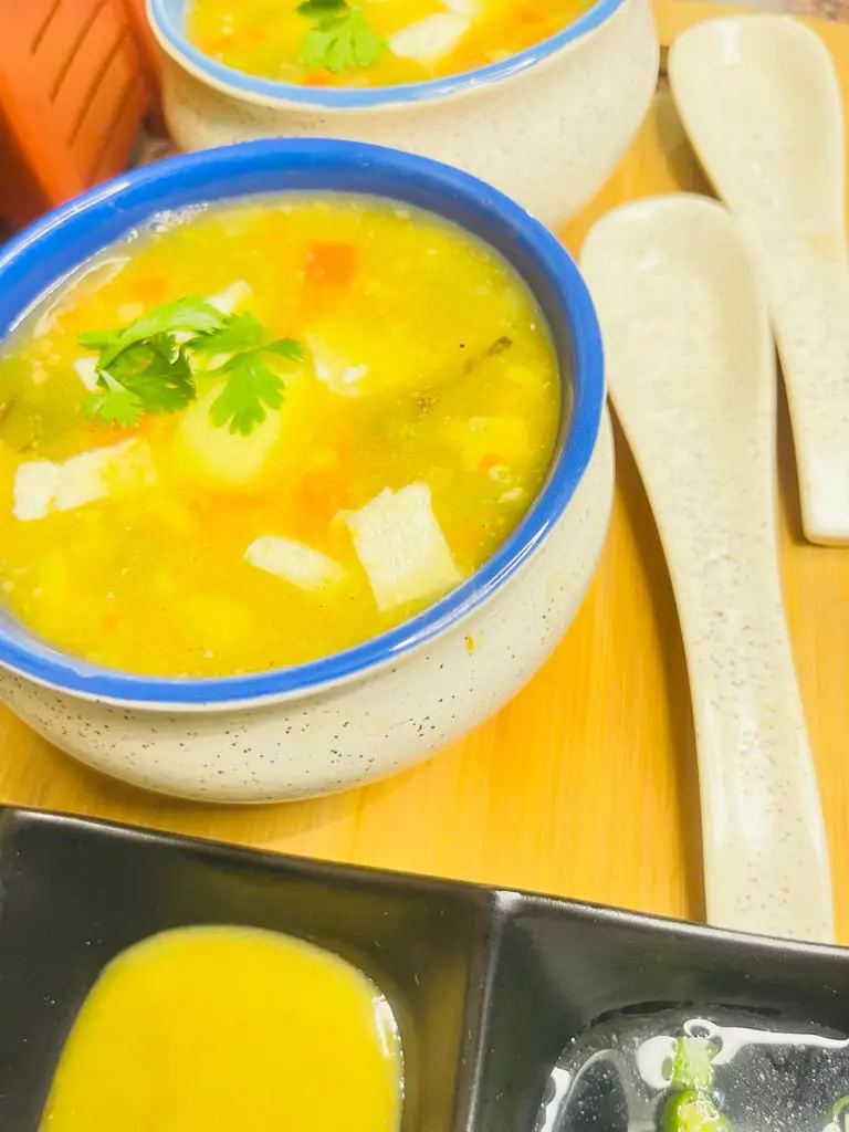 Homemade Sweet Corn Soup Recipe | Vegetable Sweet Corn Soup 5 (748)