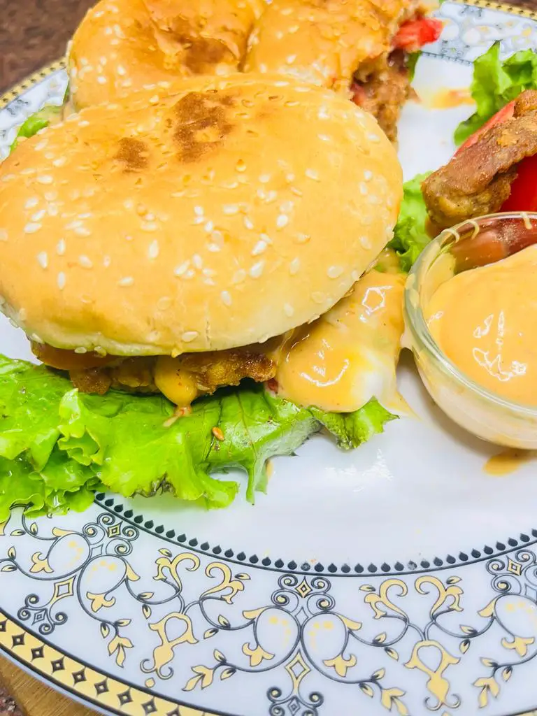 KFC Style Crispy Chicken Burger | Easy Chicken Burger Recipe
