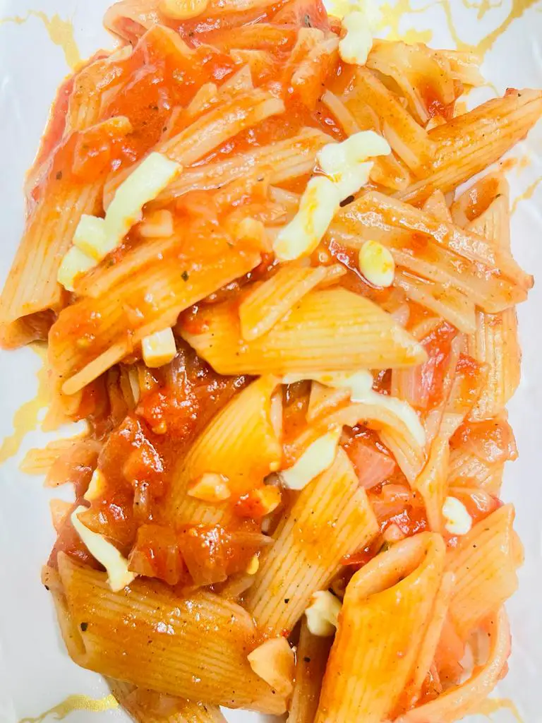 Easy Homemade Red Sauce Pasta Recipe | Red Sauce Pasta Recipe 5 (495)