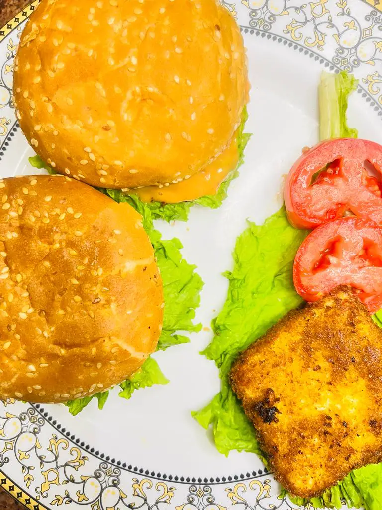 Paneer Patty Burger Recipe | Mc Spicy Paneer Burger